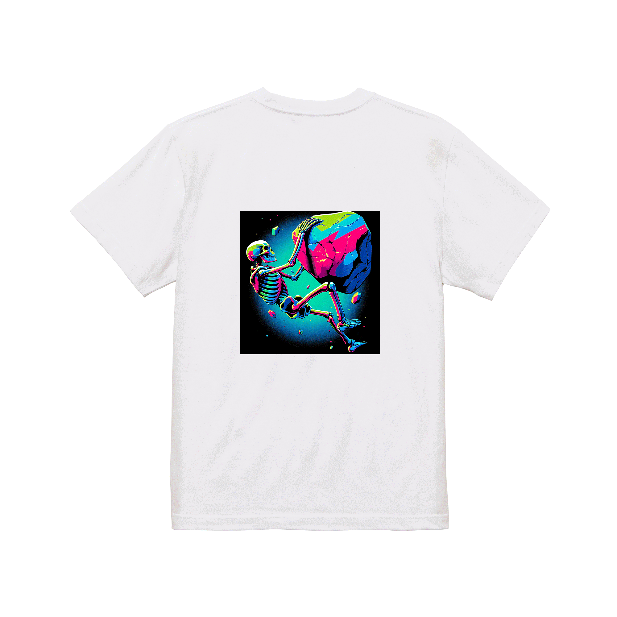 ドクロ岩Tシャツ 白 – N.YOLO