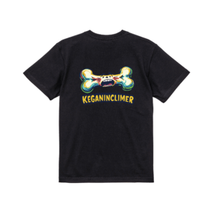 けが人クライマーTシャツ　黒
