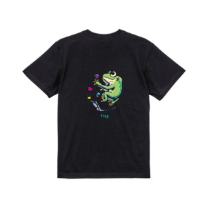 カエルTシャツ　黒